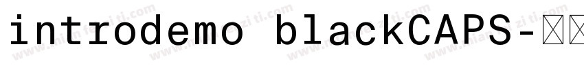 introdemo blackCAPS字体转换